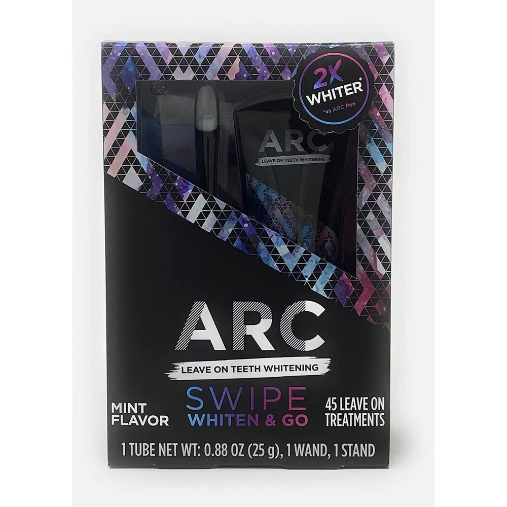 ARC Leave on Teeth Whitening, 45 Treatments, 1 Wand and 1 Stand EXP: 9/23